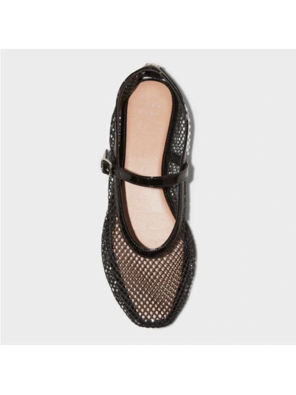 a new day Women's Issa Mesh Mary Jane Ballet Flats w/ Memory Foam Insole Size 10